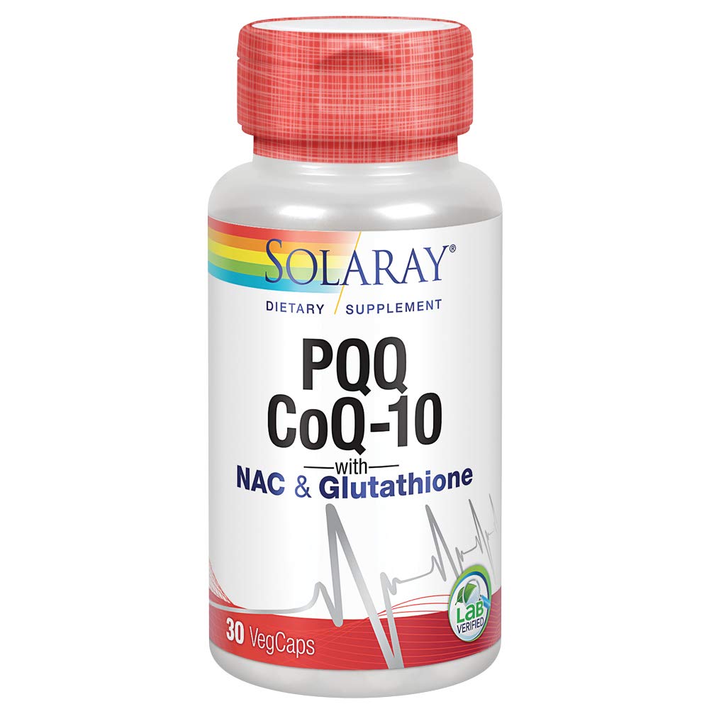 Solaray PQQ CoQ10 - Heart Health Support - 30 Count - The Oasis of Health