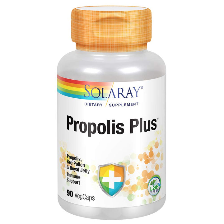 SOLARAY Propolis Plus | Healthy Immune System Support with Propolis, Bee Pollen & Royal Jelly | 90 VegCaps - The Oasis of Health