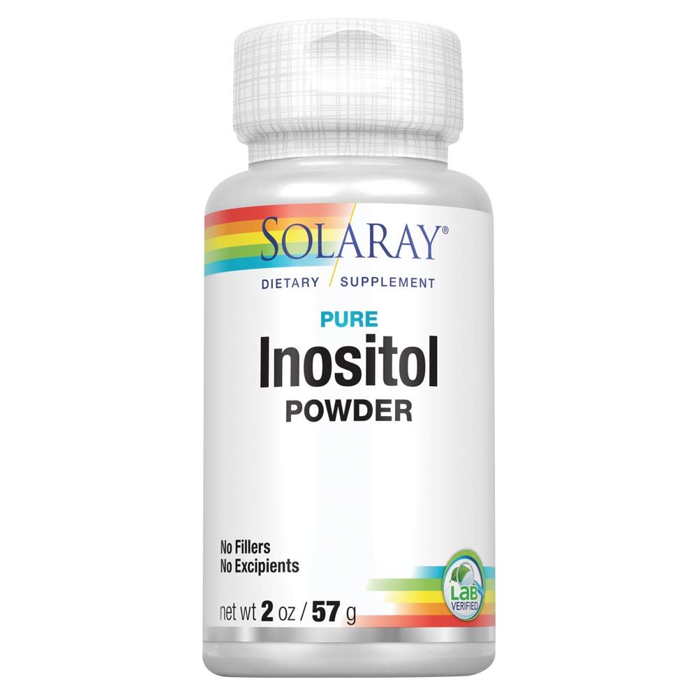 SOLARAY Pure Inositol Powder | May Help Support Healthy Brain, Cardiovascular, Nervous System Function and Mood | Non - GMO, Vegan (2oz, 81 Serv.) - The Oasis of Health