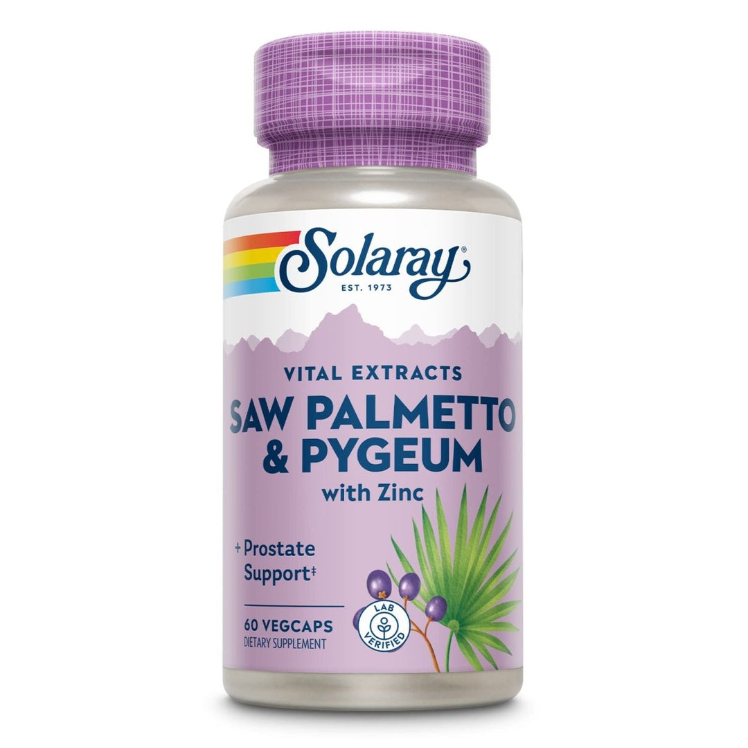 Solaray Pygeum and Saw Palmetto Supplement 60 ct - The Oasis of Health
