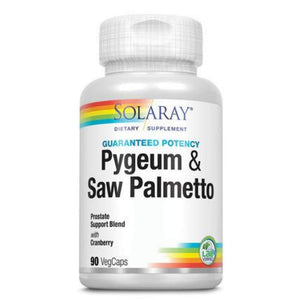 SOLARAY Pygeum and Saw Palmetto with Cranactin Supplement (90 CT) - The Oasis of Health
