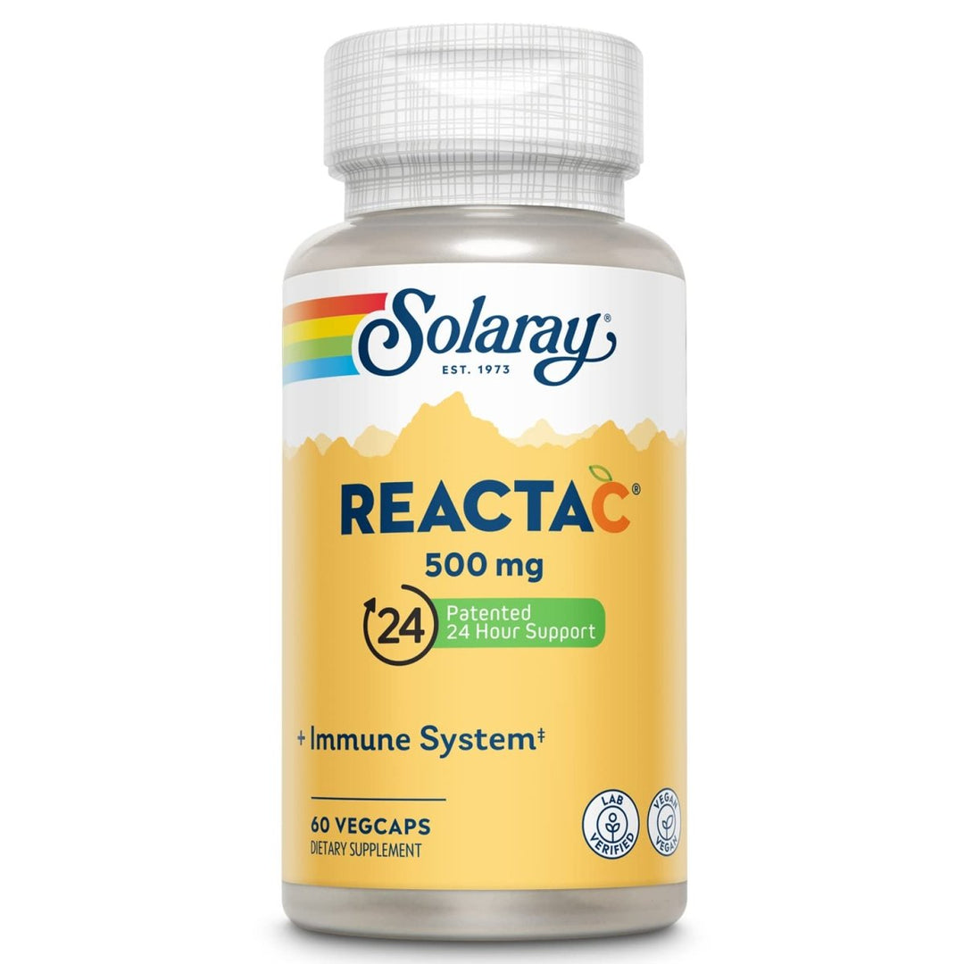 SOLARAY Reacta - C & Bioflavonoids - Vitamin C with Enhanced Absorption - 60 Veg Capsules - The Oasis of Health