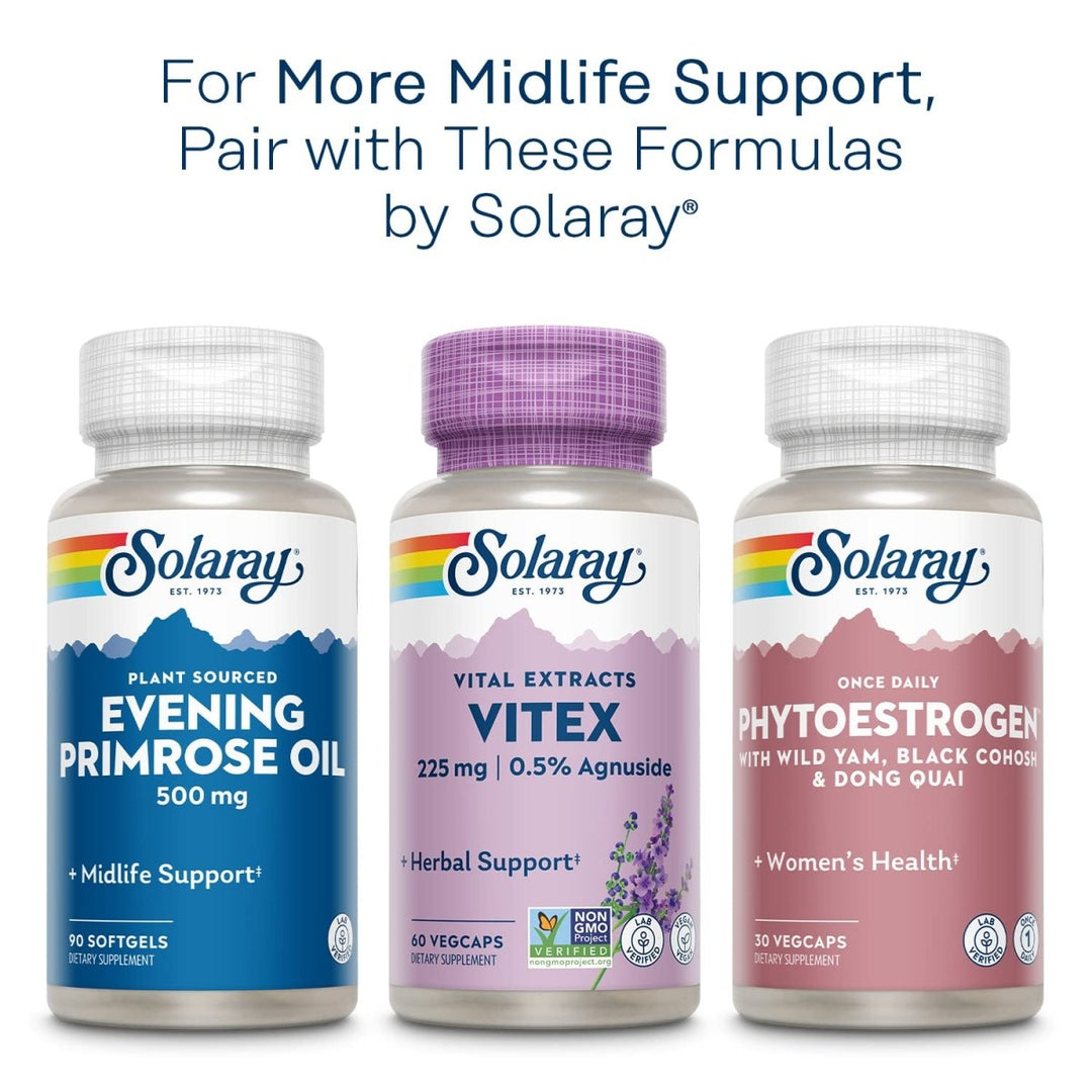 Solaray Red Clover Blossom, Veg Cap (Btl - Plastic) 375mg | 100ct - The Oasis of Health