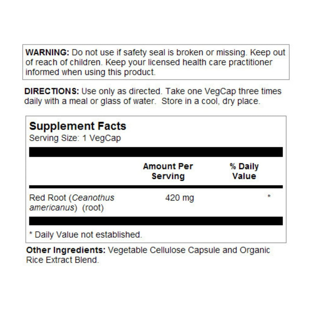 SOLARAY Red Root Capsules, 420 mg | 100 Count - The Oasis of Health