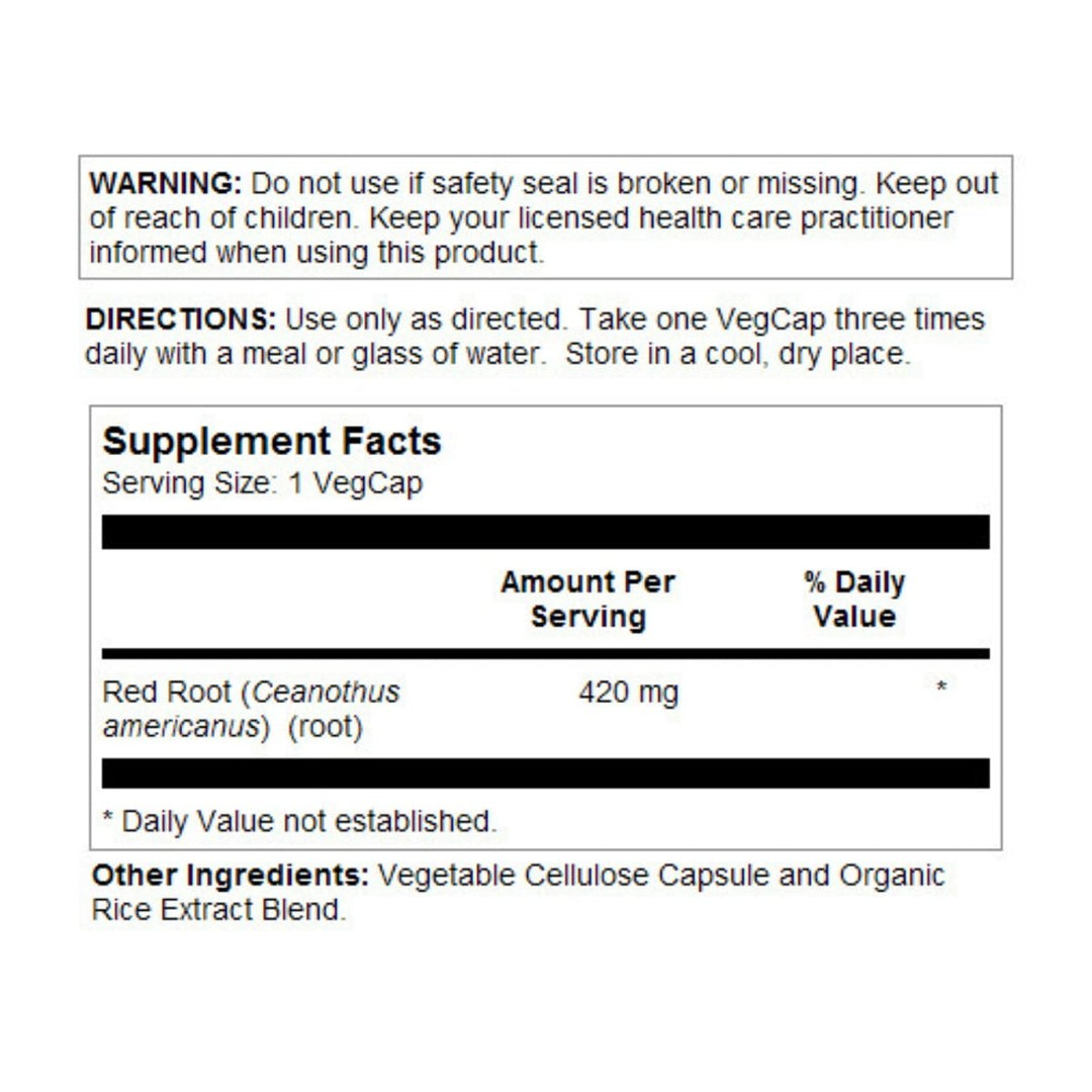 SOLARAY Red Root Capsules, 420 mg | 100 Count - The Oasis of Health