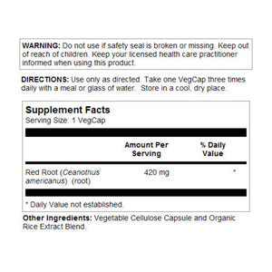 SOLARAY Red Root Capsules, 420 mg | 100 Count - The Oasis of Health