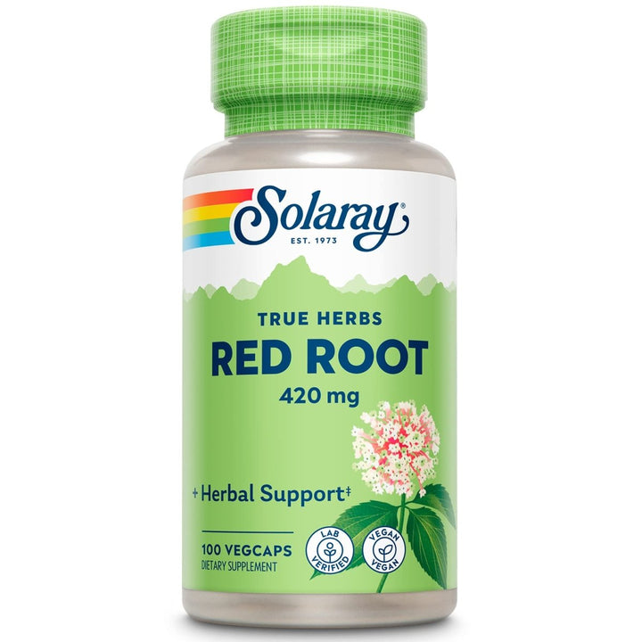 SOLARAY Red Root Capsules, 420 mg | 100 Count - The Oasis of Health