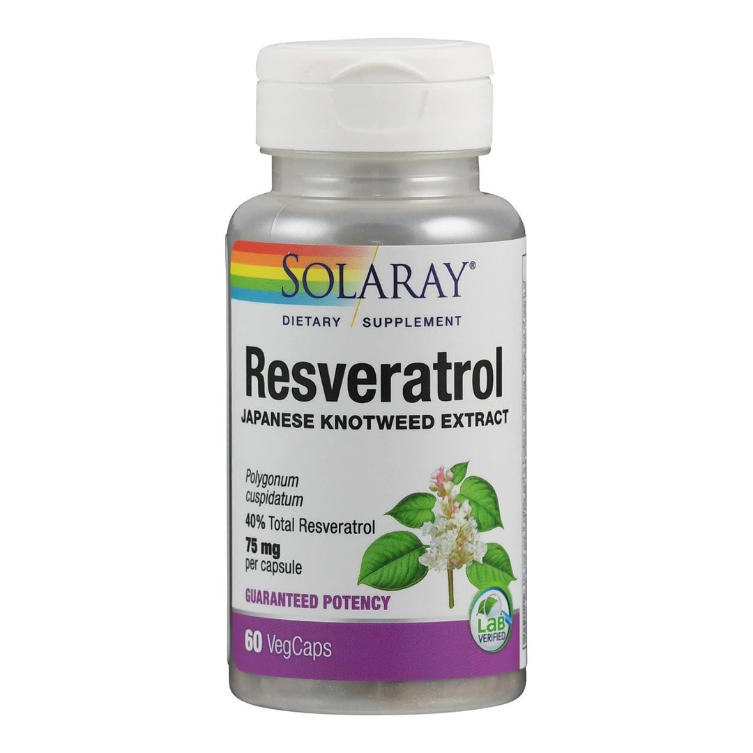 Solaray Resveratrol Supplement, 75 mg, 60 Count - The Oasis of Health
