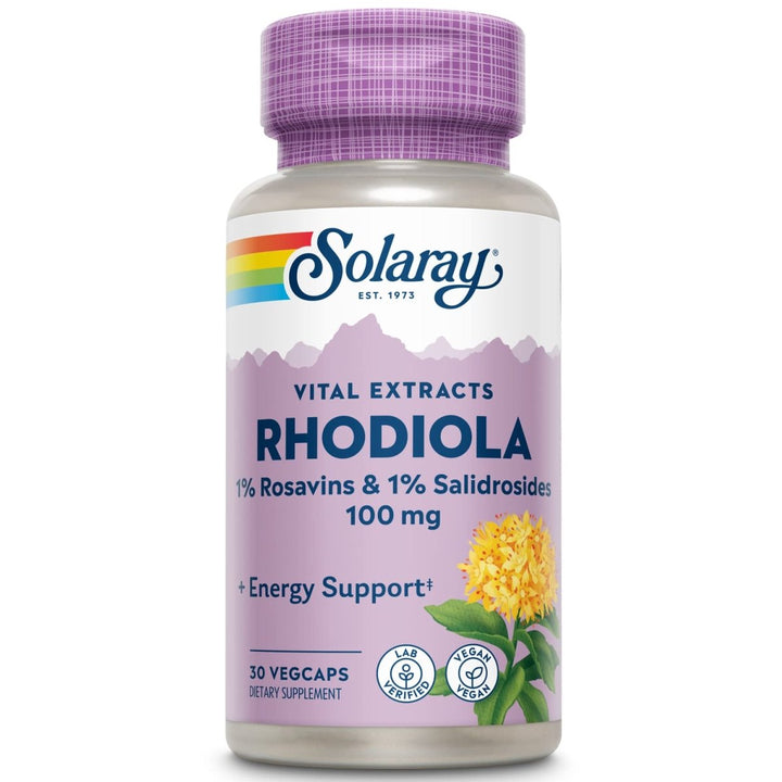 Solaray Rhodiola Root Extract 100 mg - 30 Count - The Oasis of Health