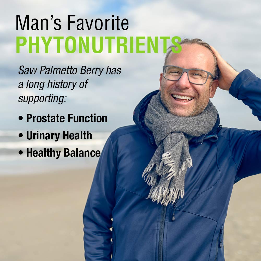 SOLARAY Saw Palmetto Berry - 580mg - 360 VegCaps 01552 - The Oasis of Health