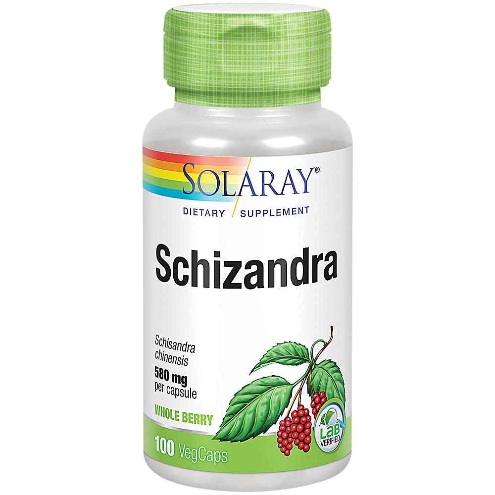 Solaray - Schizandra, 580 mg, 100 capsules - The Oasis of Health