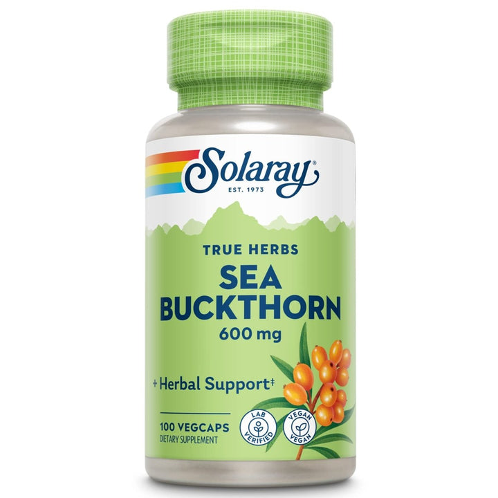 SOLARAY Sea Buckthorn Berry, Veg Cap (Btl - Plastic) 600mg | 100ct 13799 - The Oasis of Health