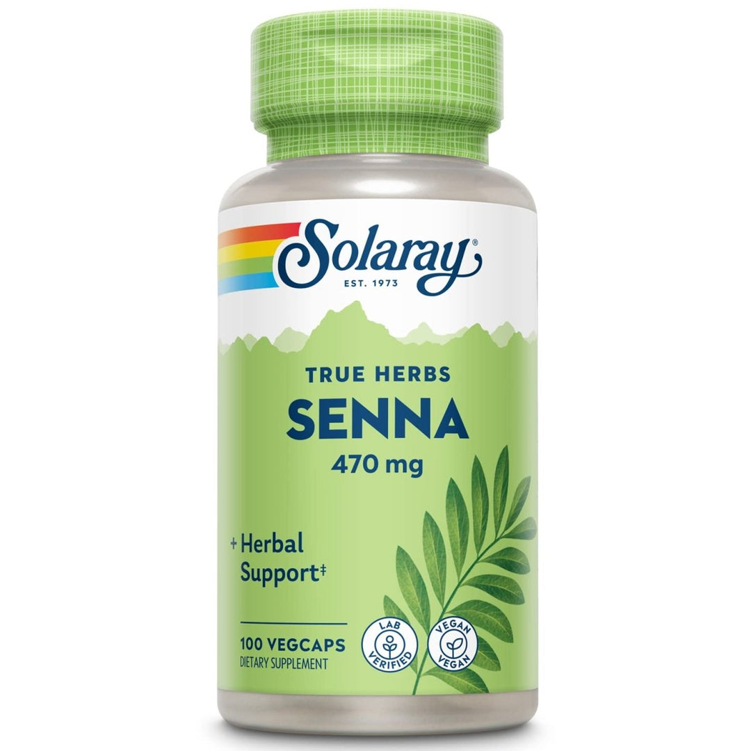 SOLARAY Senna Leaf, Veg Cap (Btl - Plastic) 470mg | 100ct - The Oasis of Health