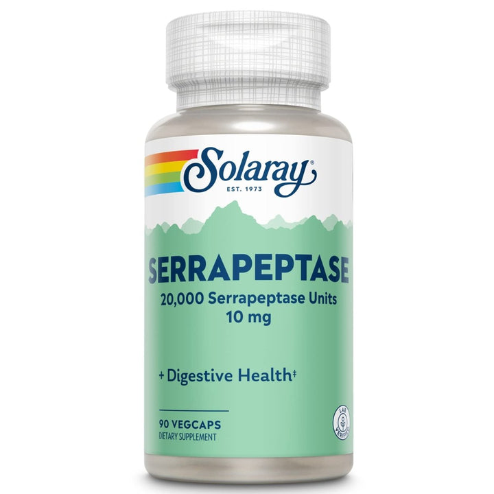 SOLARAY Serrapeptase 10 mg VCapsules | 90 Count - The Oasis of Health