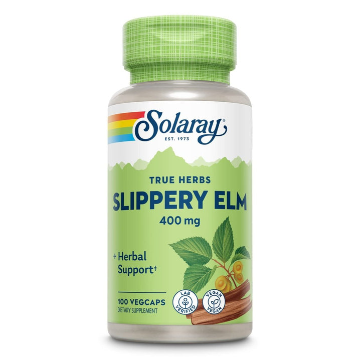 SOLARAY Slippery Elm Bark 400mg |100 VegCaps 01590 - The Oasis of Health