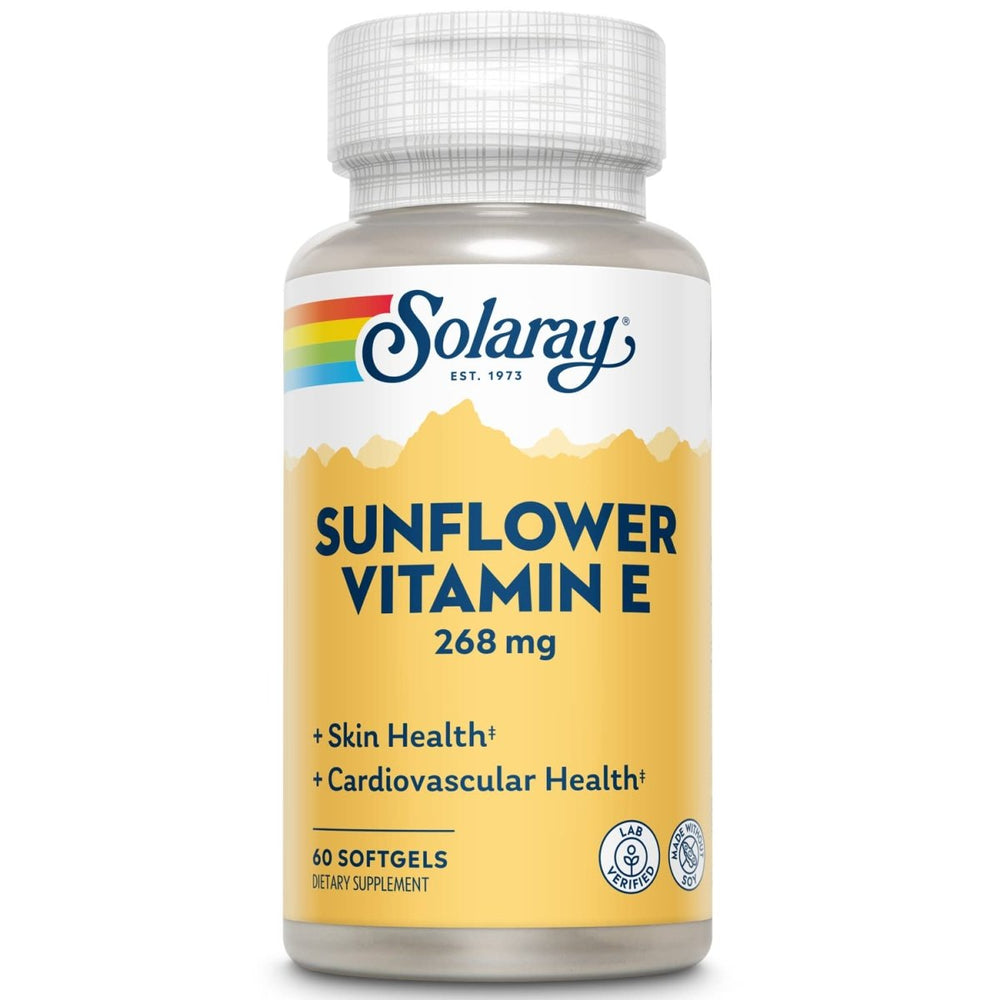 SOLARAY Super Bio E Sunflower, Softgel (Btl - Plastic) 400IU | 60ct - The Oasis of Health