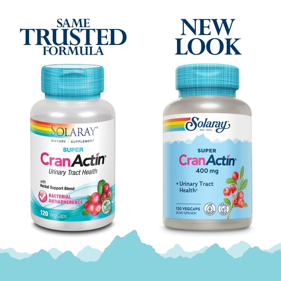 Solaray Super Cranactin Cranberry AF Extract Vegetarian Capsules, 400 mg, 120 Count - The Oasis of Health