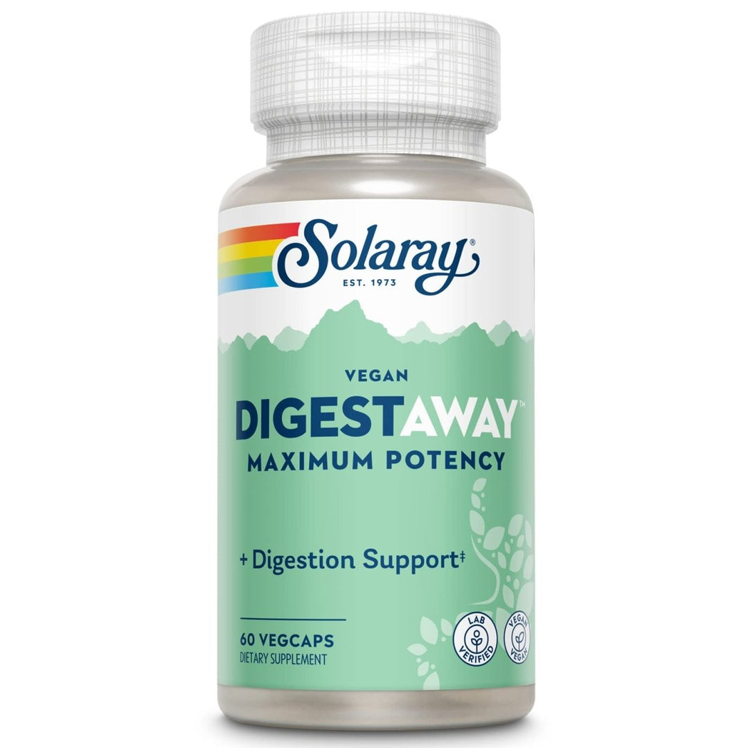 SOLARAY Super Digestaway Plant Enzymes, Veg Cap (Btl - Plastic) | 60ct 35754 - The Oasis of Health