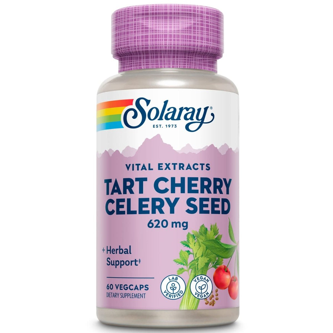 Solaray Tart Cherry & Celery Seed - 60 VegCaps - The Oasis of Health