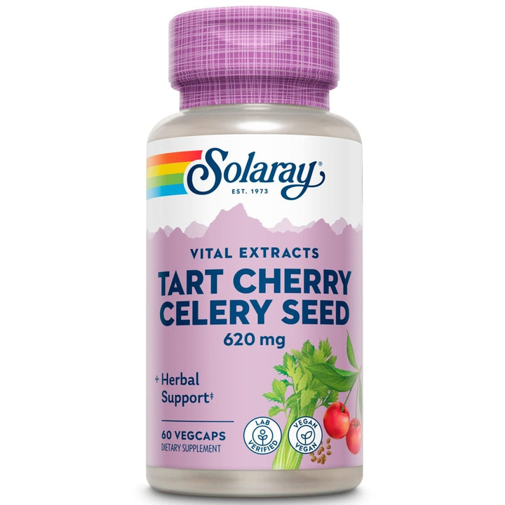 Solaray Tart Cherry & Celery Seed - 60 VegCaps - The Oasis of Health