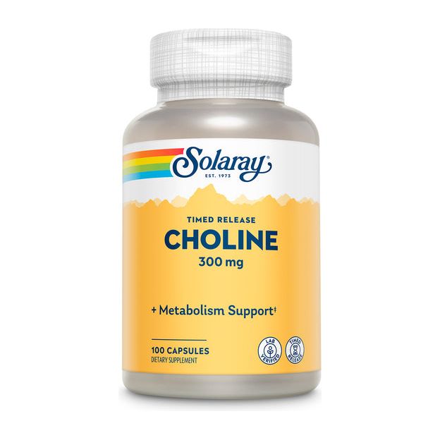 Solaray - Timed - Release Choline 300 mg. - 100 Capsules - 04357 - The Oasis of Health