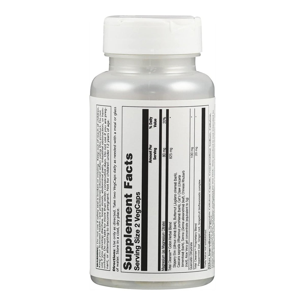 SOLARAY Total Cleanse Colon, Veg Cap (Btl - Plastic) | 60 Count - The Oasis of Health