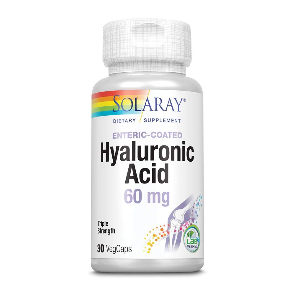 SOLARAY Triple Strength Hyaluronic Acid 60mg | 30 VegCaps - The Oasis of Health