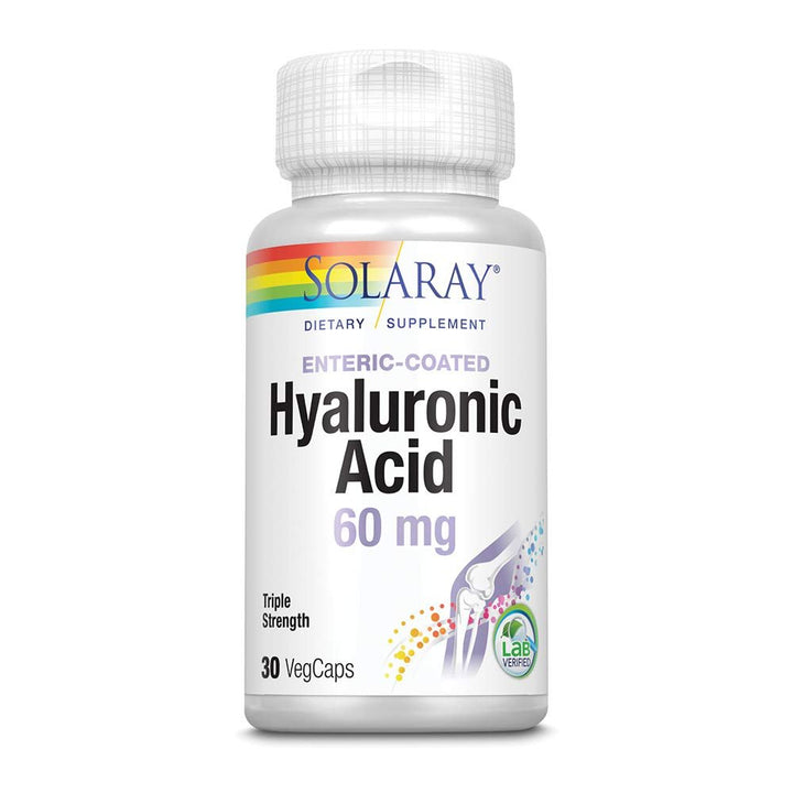 SOLARAY Triple Strength Hyaluronic Acid 60mg | 30 VegCaps - The Oasis of Health