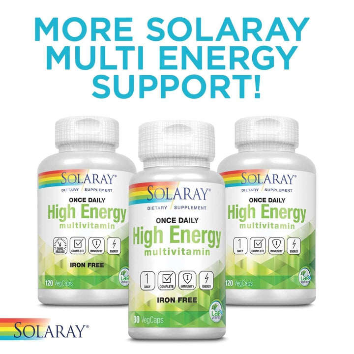 Solaray - Twice Daily (Iron Free), 120 Capsules 04745 - The Oasis of Health