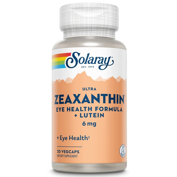 SOLARAY Ultra Zeaxanthin 6 mg | Eye Health & Macular Support Formula with Lutein, Bilberry & Blueberry | 30ct - The Oasis of Health
