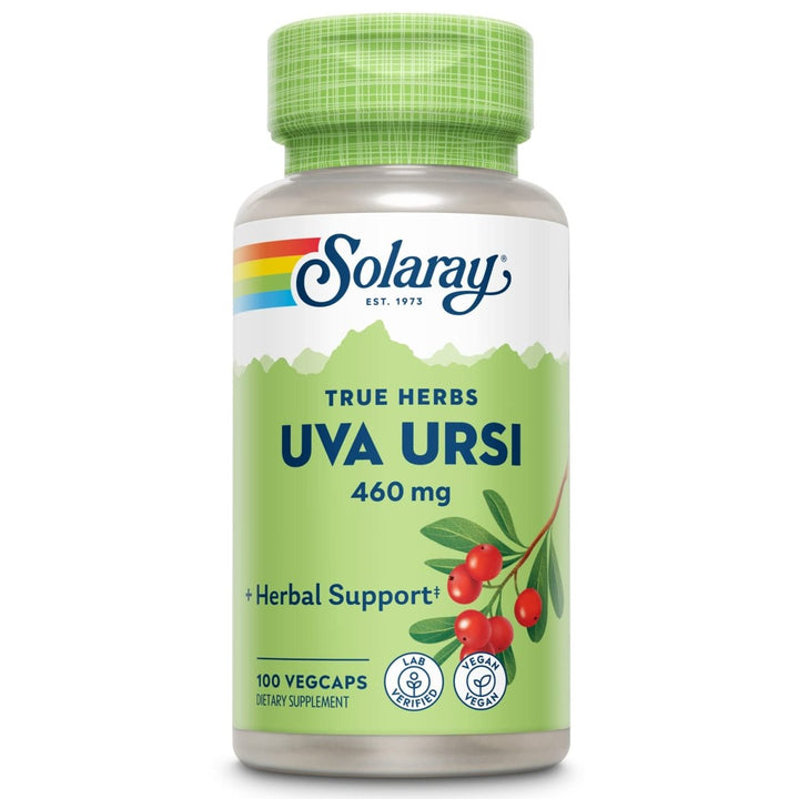 SOLARAY Uva Ursi Leaf 460 mg | Healthy Bladder, Kidney & Urinary Tract Function Support | Non - GMO | 100ct (Take 3 Daily) - The Oasis of Health