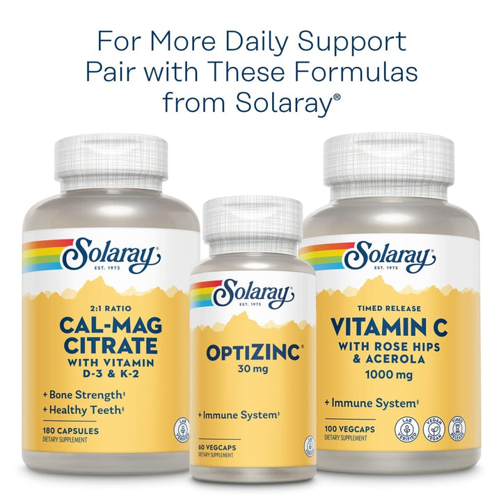Solaray Vitamin B Complex 100 mg - Comprehensive B Vitamins for Healthy Energy and Vitality - 250 VegCaps - The Oasis of Health