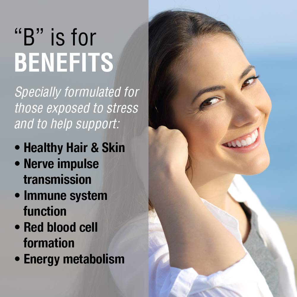 Solaray Vitamin B - Complex 250mg Natural Orange Flavor | Healthy Hair, Skin, Immune Function & Metabolism Support | Lab Verified | 50 Chewables - The Oasis of Health