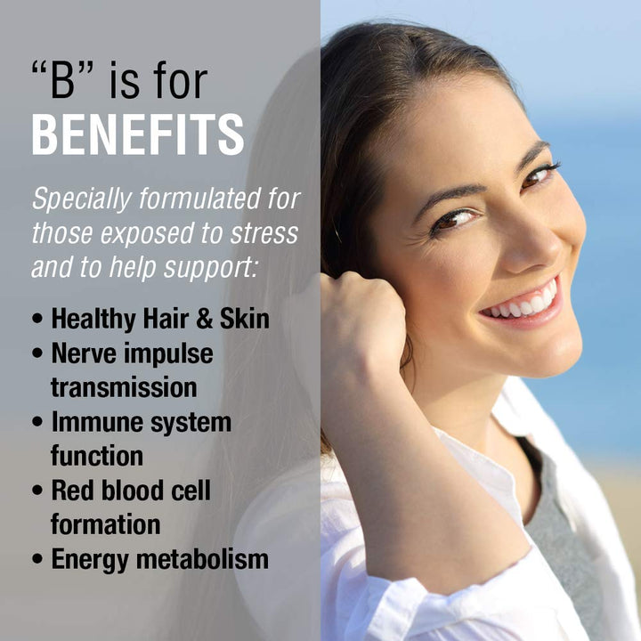 Solaray Vitamin B - Complex 250mg Natural Orange Flavor | Healthy Hair, Skin, Immune Function & Metabolism Support | Lab Verified | 50 Chewables - The Oasis of Health