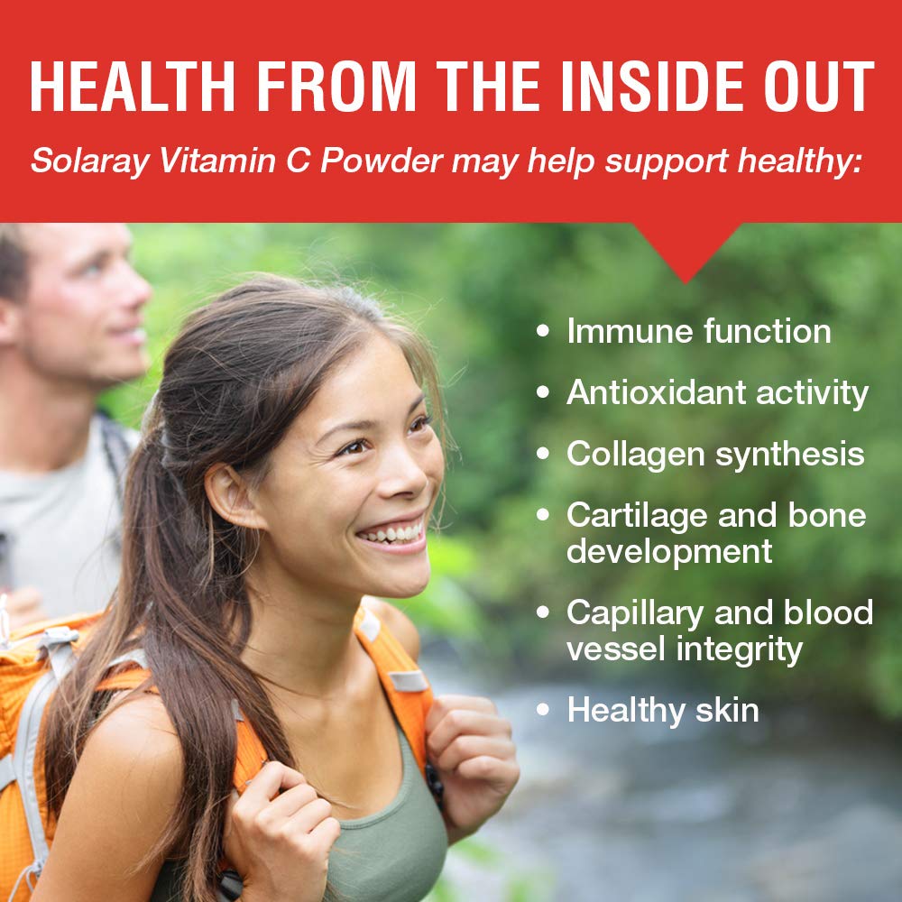 SOLARAY Vitamin C Crystalline Powder, 8 OZ - The Oasis of Health