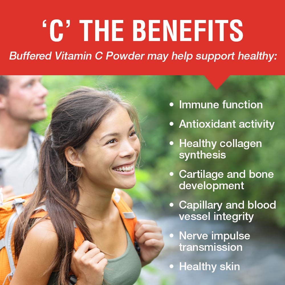 Solaray, Vitamin C Powder Non Acidic 5000mg, 8 Ounce - The Oasis of Health