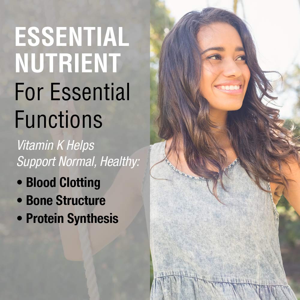 SOLARAY Vitamin K - 1 100mcg | Healthy Bone Structure, Blood Clotting, Protein Synthesis Support | Non - GMO, Vegan & Lab Verified | 100 Tablets - The Oasis of Health