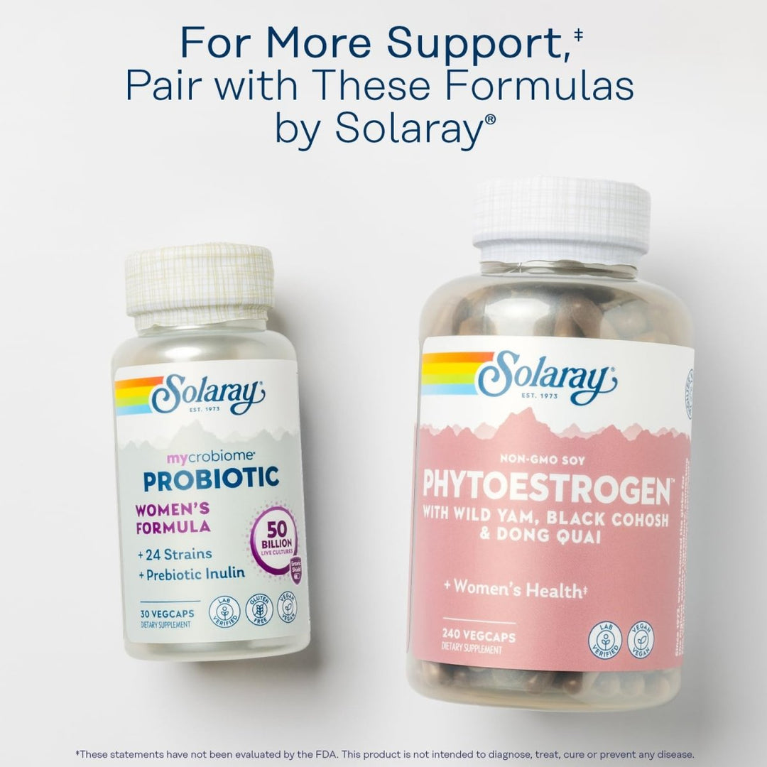 SOLARAY Vitex Berry Extract 225 mg - Chasteberry Supplement for Women - Traditional Hormone Balance Support - Chaste Tree Berry - Vegan, Lab Verified - 60 Servings, 60 VegCaps - The Oasis of Health