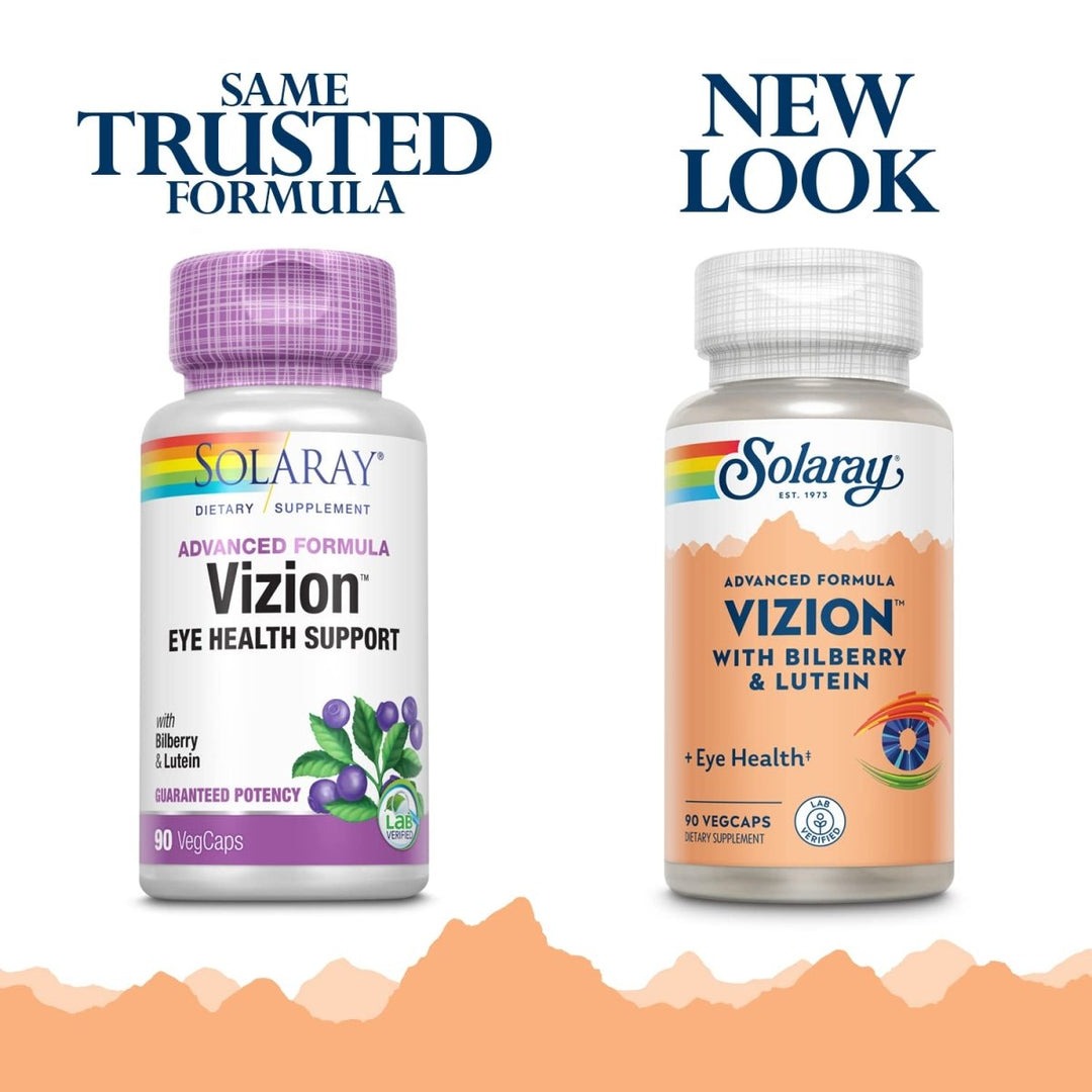 SOLARAY Vizion, Veg Cap (Btl - Plastic) 42mg | 90ct - The Oasis of Health