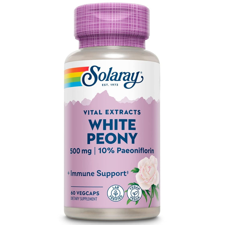 SOLARAY White Peony Root Extract | 60 VegCaps - The Oasis of Health