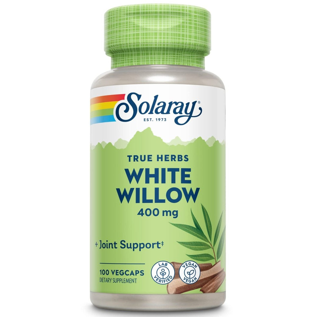 Solaray White Willow Bark 400mg - 100 Capsules 01660 - The Oasis of Health