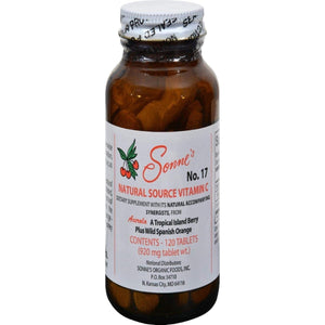 Sonne's - Natural Source Vitamin C 17 - 120 Tablets - The Oasis of Health
