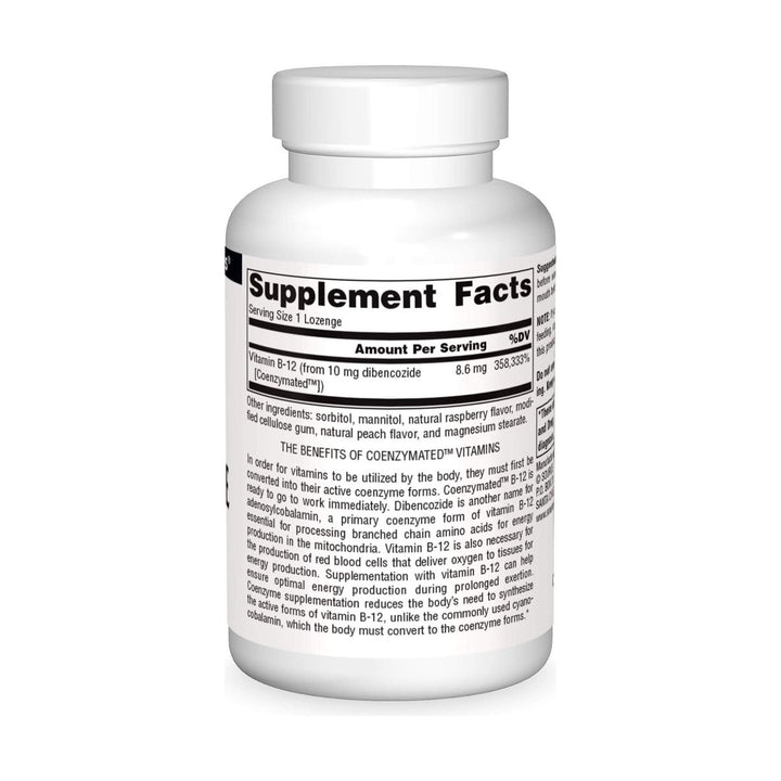 Source Naturals - Dibencozide Coenzymated B12 Sublingual - 120 Tablets - The Oasis of Health
