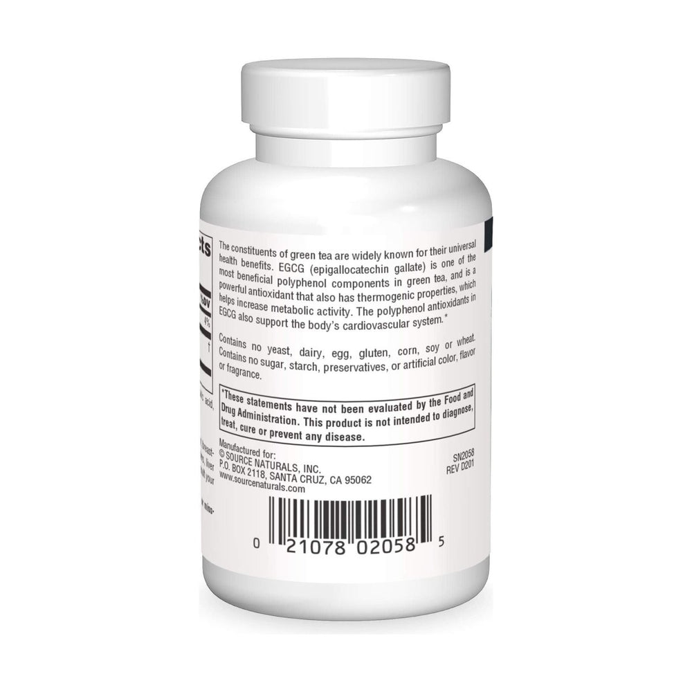Source Naturals - EGCG 350 mg. - 60 Tablets - The Oasis of Health