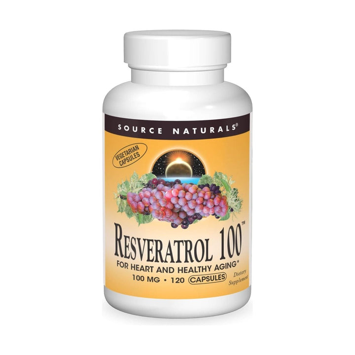 Source Naturals - Resveratrol 100 mg. - 120 Vegetarian Capsules - The Oasis of Health