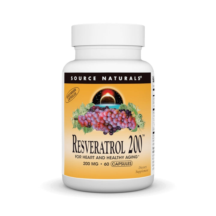 Source Naturals - Resveratrol 200 mg. - 60 Capsules - The Oasis of Health
