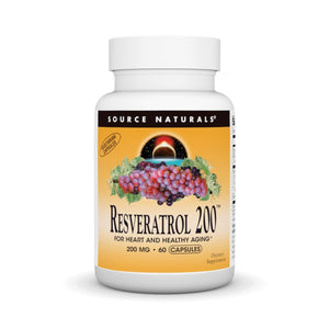 Source Naturals - Resveratrol 200 mg. - 60 Capsules - The Oasis of Health
