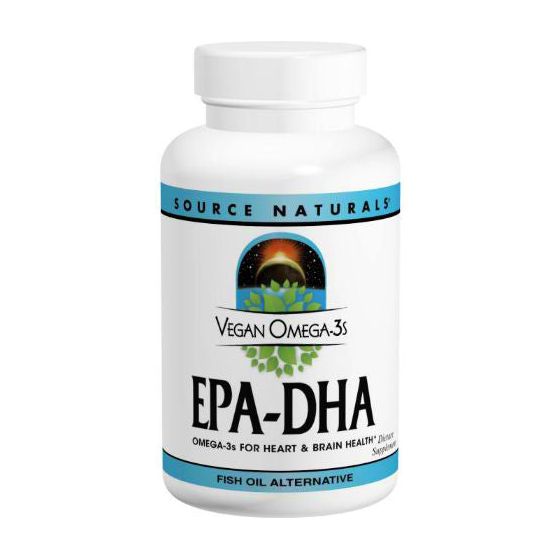 Source Naturals - Vegan Omega - 3s EPA - DHA 300 mg. - 90 Vegetarian Softgels - The Oasis of Health