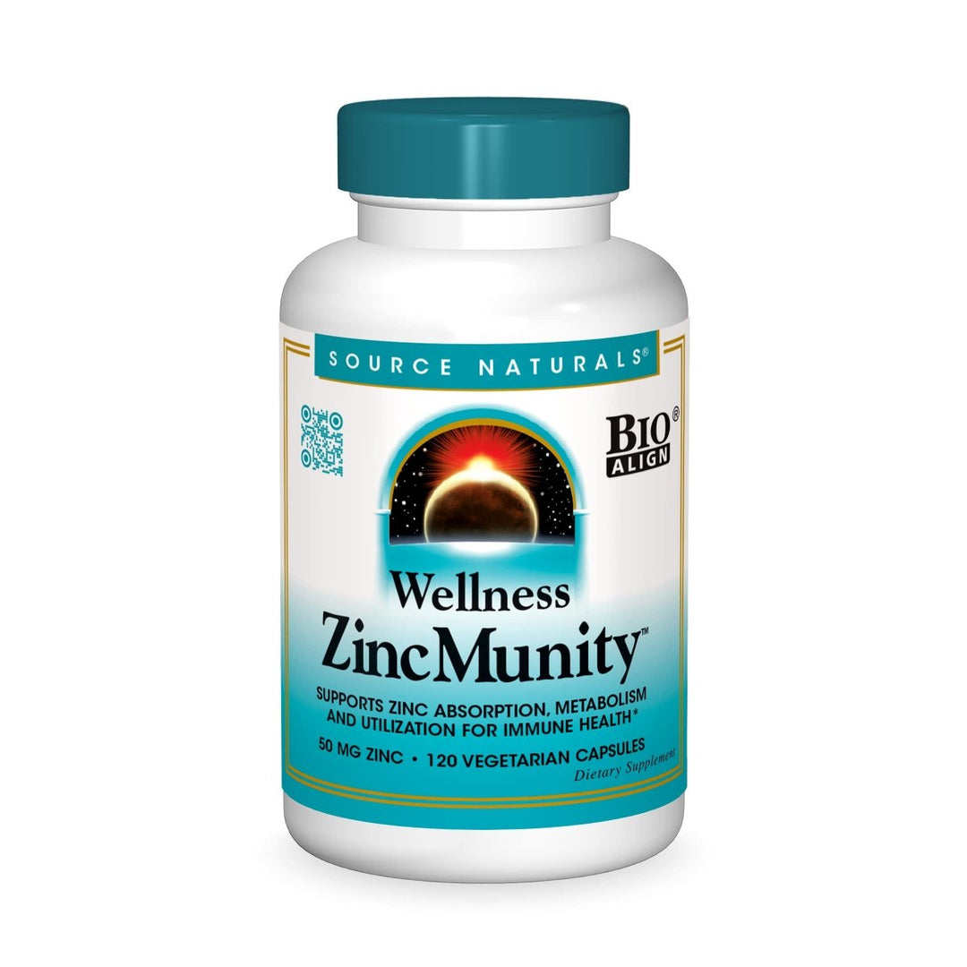 Source Naturals - Wellness ZincMunity 50 mg. - 120 Vegetarian Capsules - The Oasis of Health