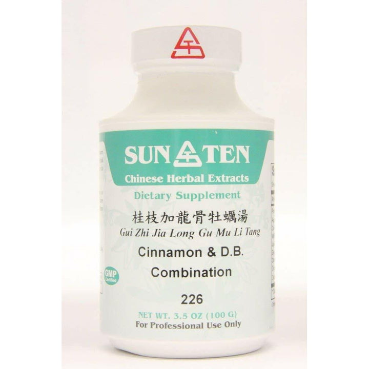 Sun Ten - Cinnamon &amp; Dragon Bone COMBINA GUI Zhi Jia Long Gu Mu Li Tang Concentrated Granules 100g 226 by Baicao - The Oasis of Health